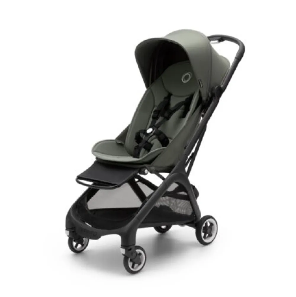 Bugaboo Butterfly inkl. transporttaske - forest green- Klapvogne Med Ergonomiske Sæder|Rejseklapvogne