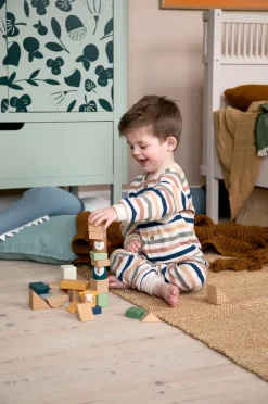 Sebra Byggeklodser i træ, Totem, Wildlife animals- Træklodser