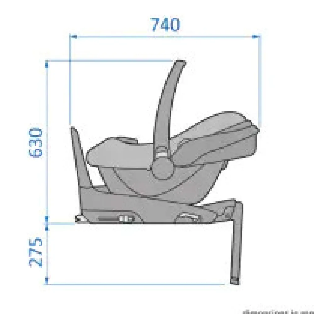 Maxi-Cosi Cabriofix i-Size - essential black- Autostole 40-87 Cm (0-15 Mdr.)