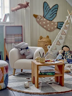 Bloomingvillemini Cade Loungestol, Hvid, Polyester-Børn Børneborde & Stole