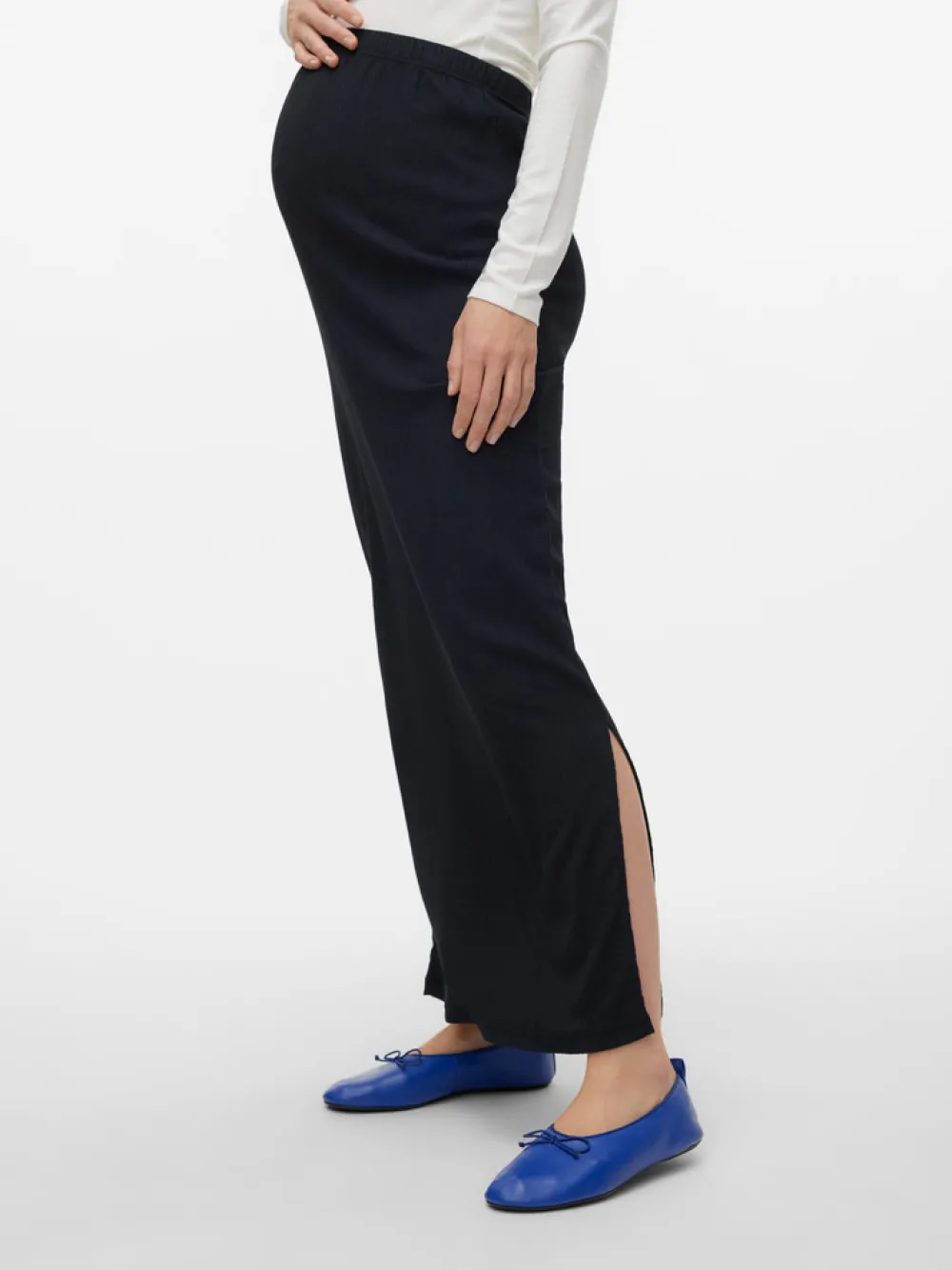 MamaLicious Caileen maxi nederdel - BLACK- Kjoler/Nederdele