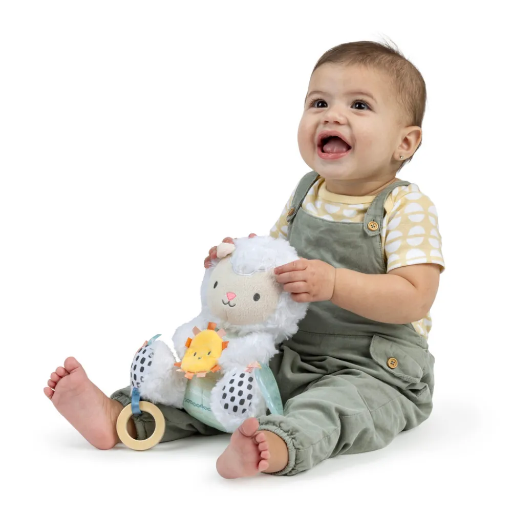 Ingenuity Calm Springs Plys aktivitetslegetøj - fåret Sheppy- Bamser