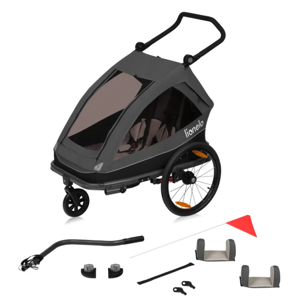 Lionelo Cama multivogn - grey graphite- Cykelvogne