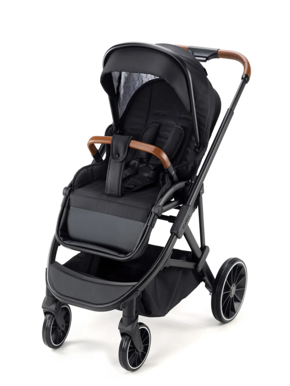 Scandia Cebu - Black- Klapvogne Med Flade Sæder