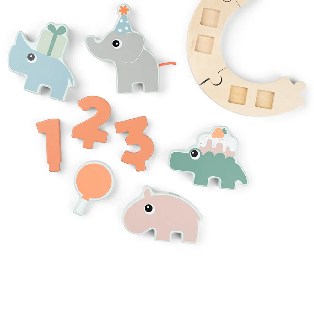 Done By Deer Celebration parade Deer friends Farvemix-Børn Fødselsdagstoge|Trælegetøj