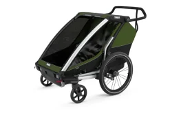 Thule Chariot Cab 2 - cypres green- Søskende/Tvillingevogne|Cykelvogne