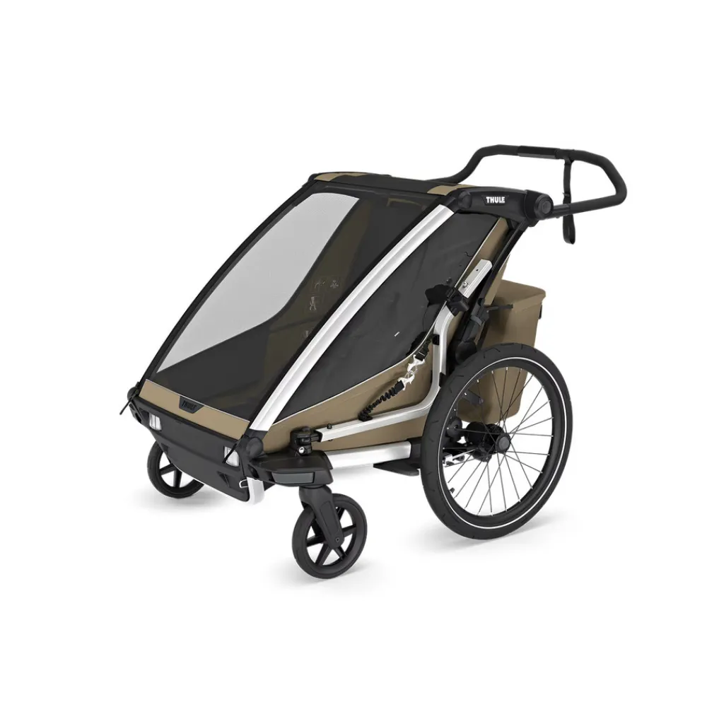 Thule Chariot Cross 2 double - Faded Khaki- Cykelvogne