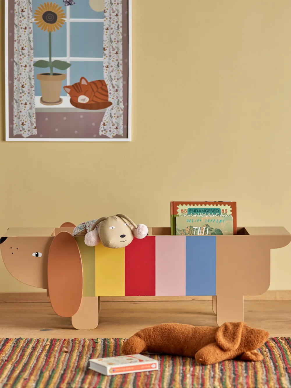 Bloomingvillemini Charlie Bogkasse, Brun, MDF-Børn Kasser