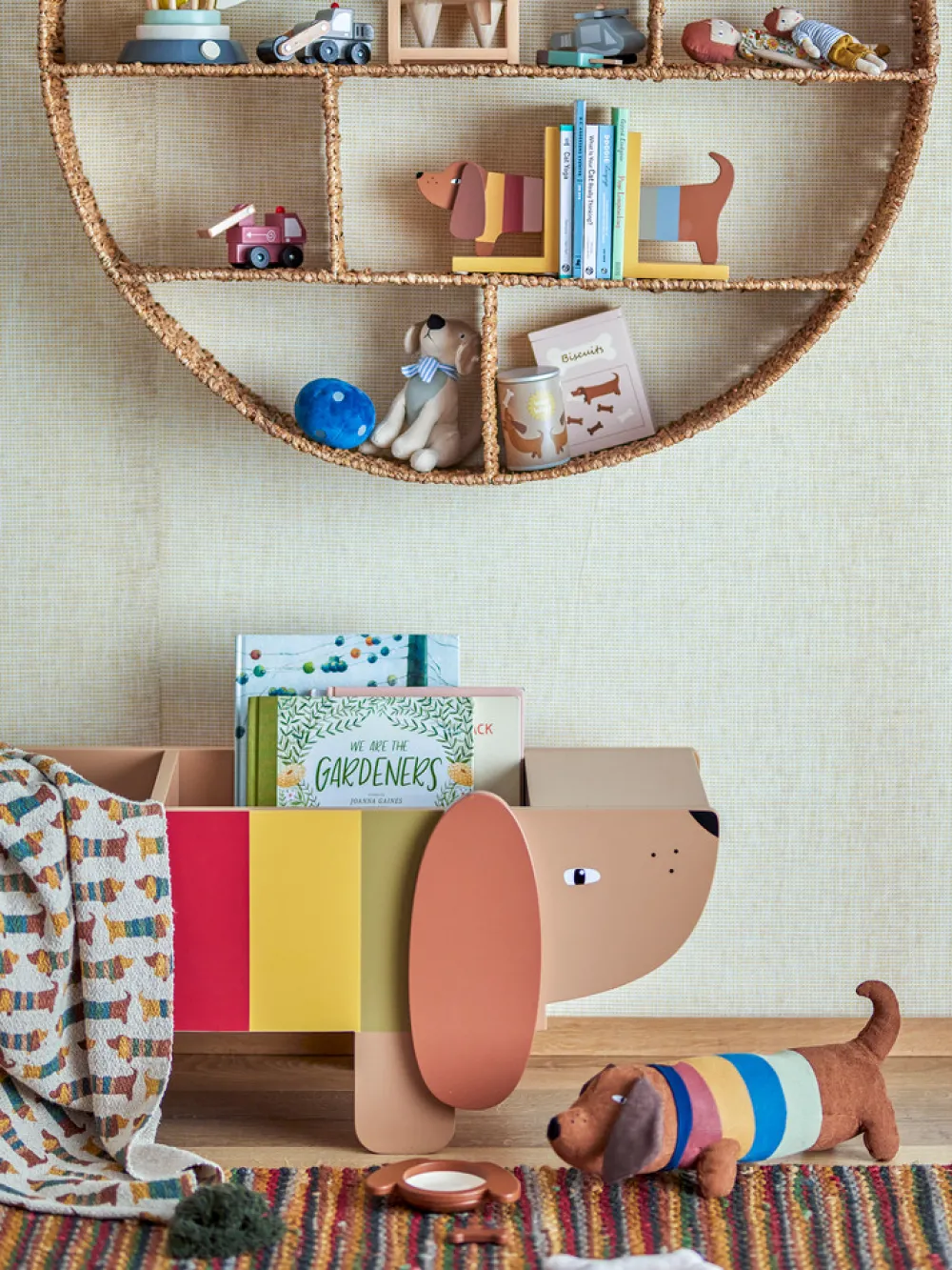 Bloomingvillemini Charlie Bogkasse, Brun, MDF-Børn Kasser