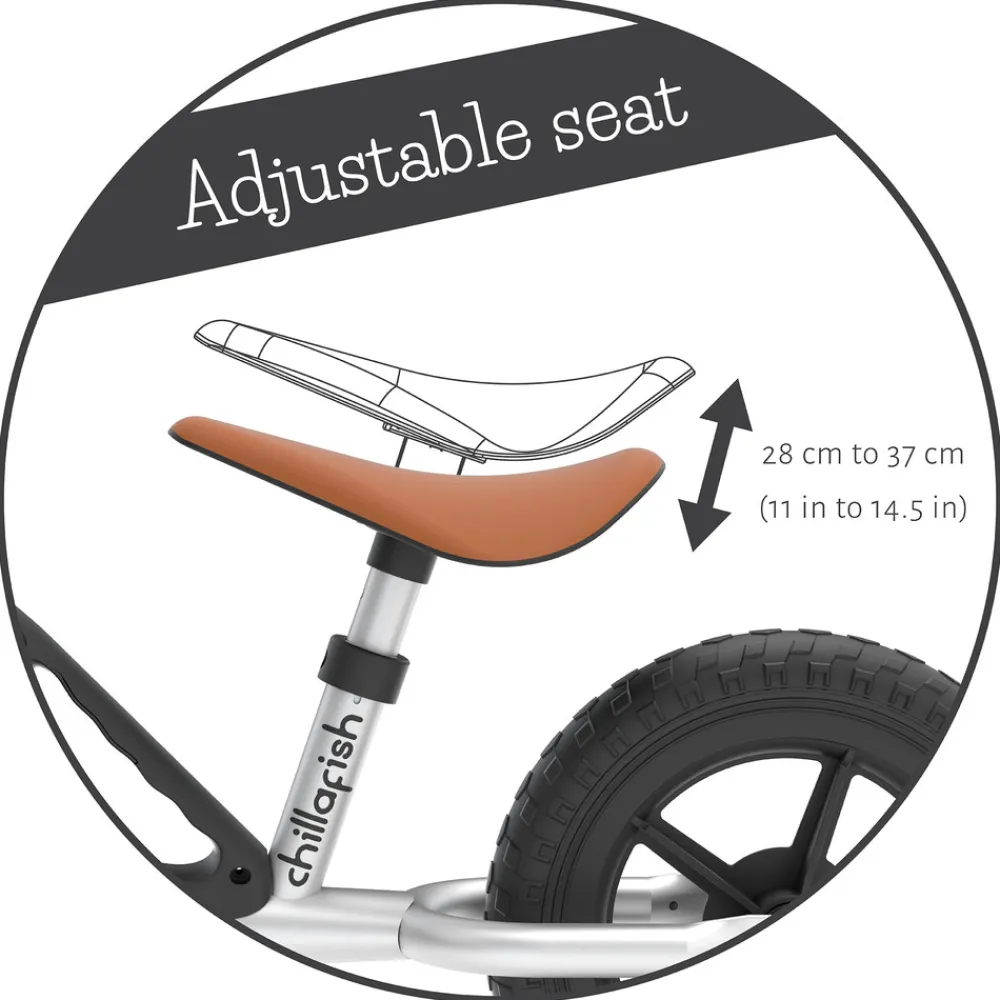 Chillafish Charlie letvægts-balancecykel silver- Løbecykler & Cykler