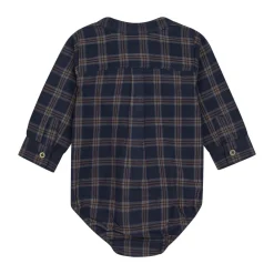 Minymo Check Body Langærmet - 7021- Bodystocking Langærmet