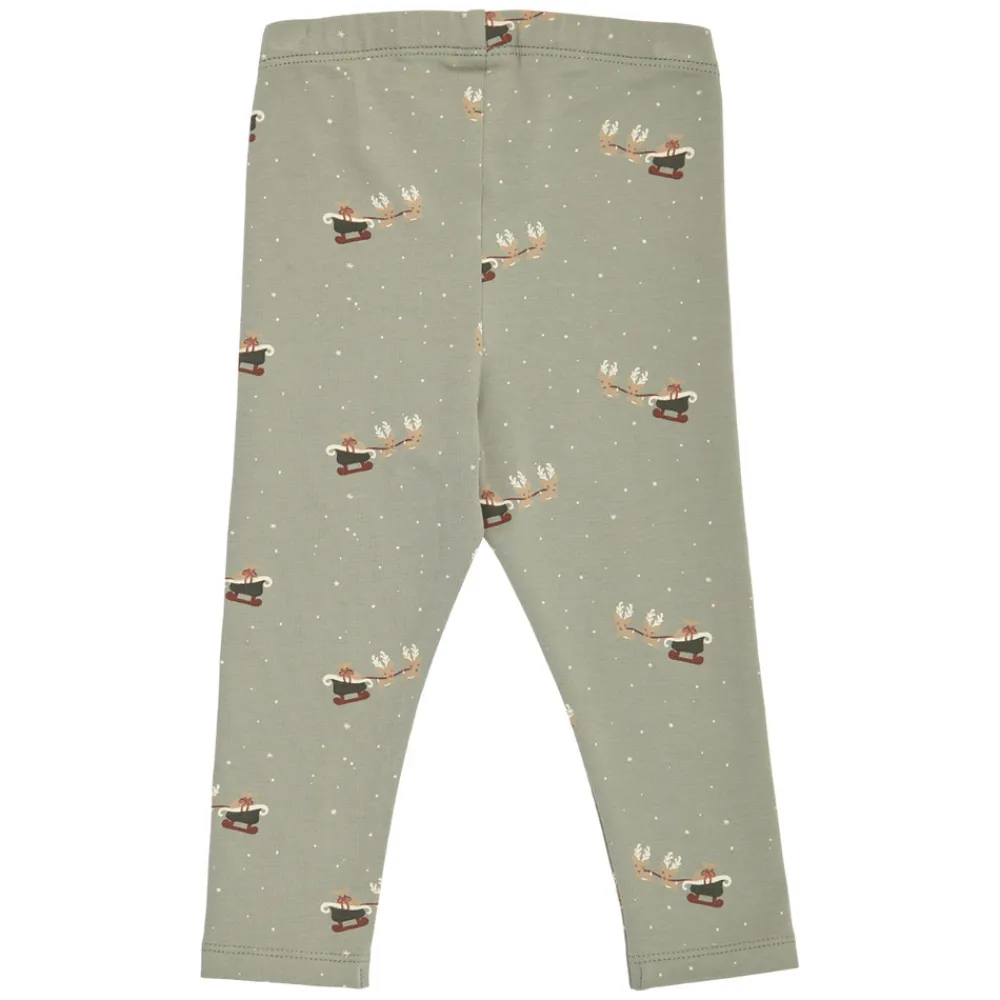 Müsli Christmas Leggings - Shadow/Deep green/Balsam cream- Juletøj|Leggings
