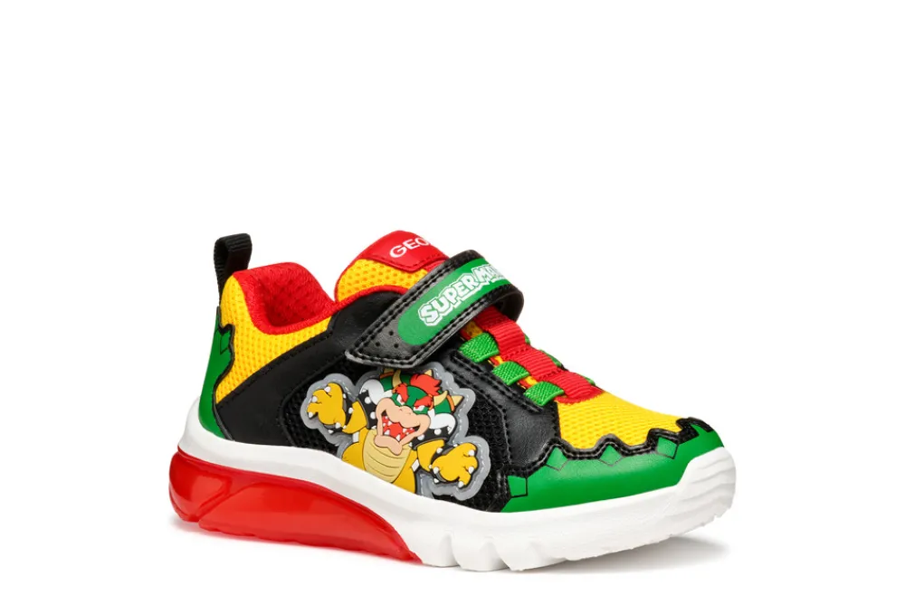 Geox CIBERDRON - C3221- Sneakers Med Blink|Sneakers Med Lys