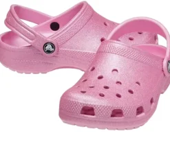 CROCS Classic Glitter Clog T - Pink tweed- Sandaler Med Lukket Tå