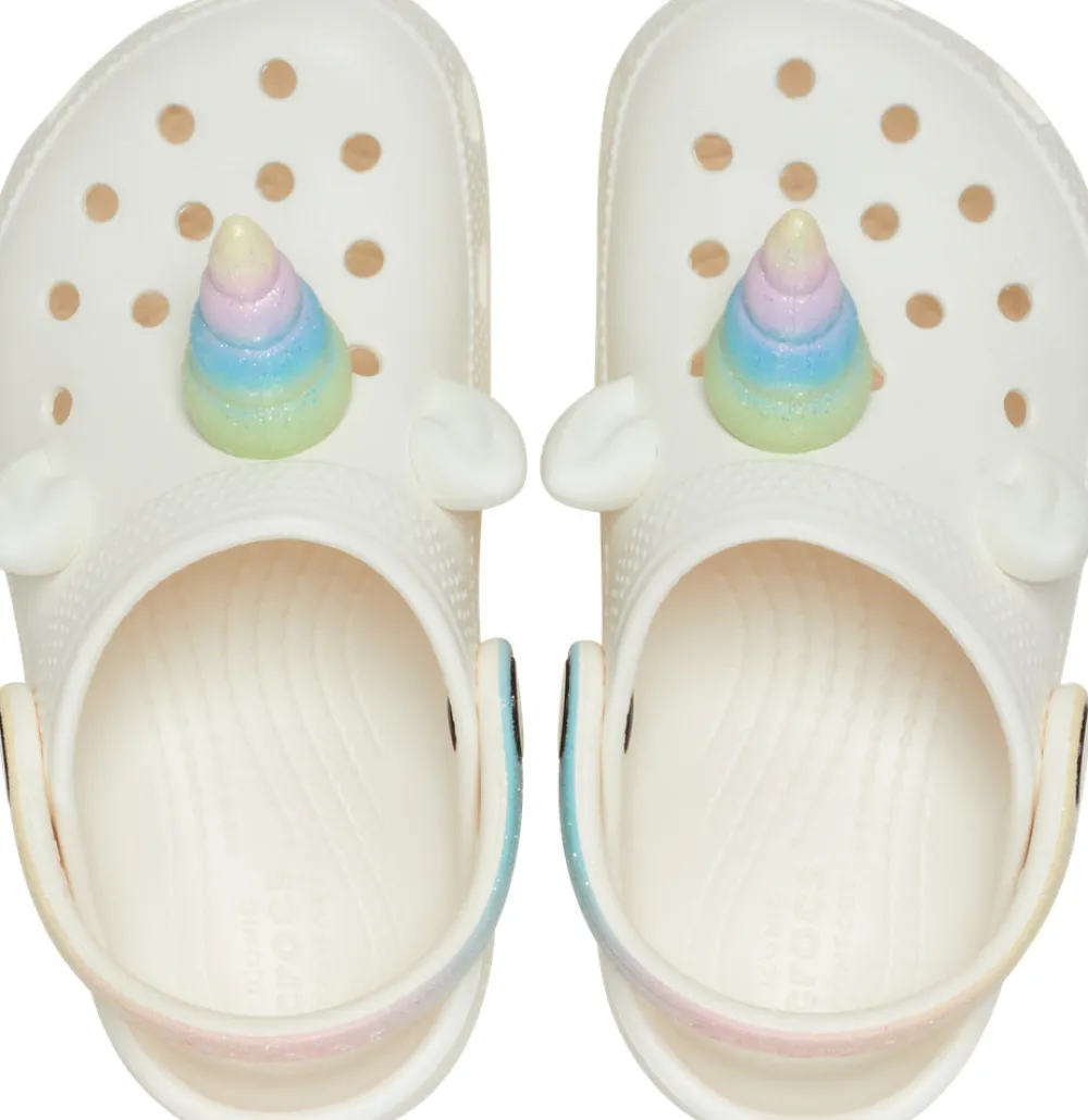 CROCS Classic IAM regnbue Unicorn - CHALK- Sandaler Med Lukket Tå