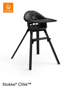 Stokke® Clikk højstol - midnight black-Børn Højstole Med Tilbehør