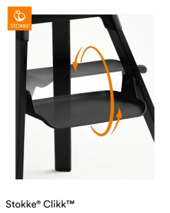 Stokke® Clikk højstol - midnight black-Børn Højstole Med Tilbehør