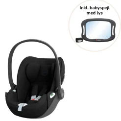 BabyDan / Cybex Cloud G i-size - magic black inkl. LED babyspejl- Autostole 40-87 Cm (0-15 Mdr.)