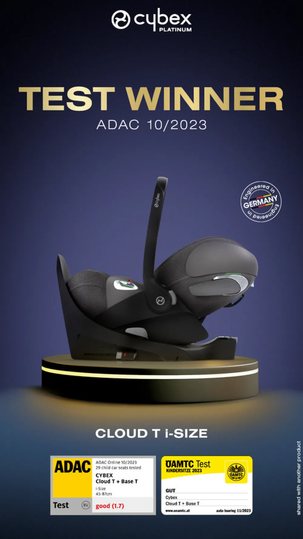 Cybex Cloud T i-Size - sepia black- Autostole 40-87 Cm (0-15 Mdr.)