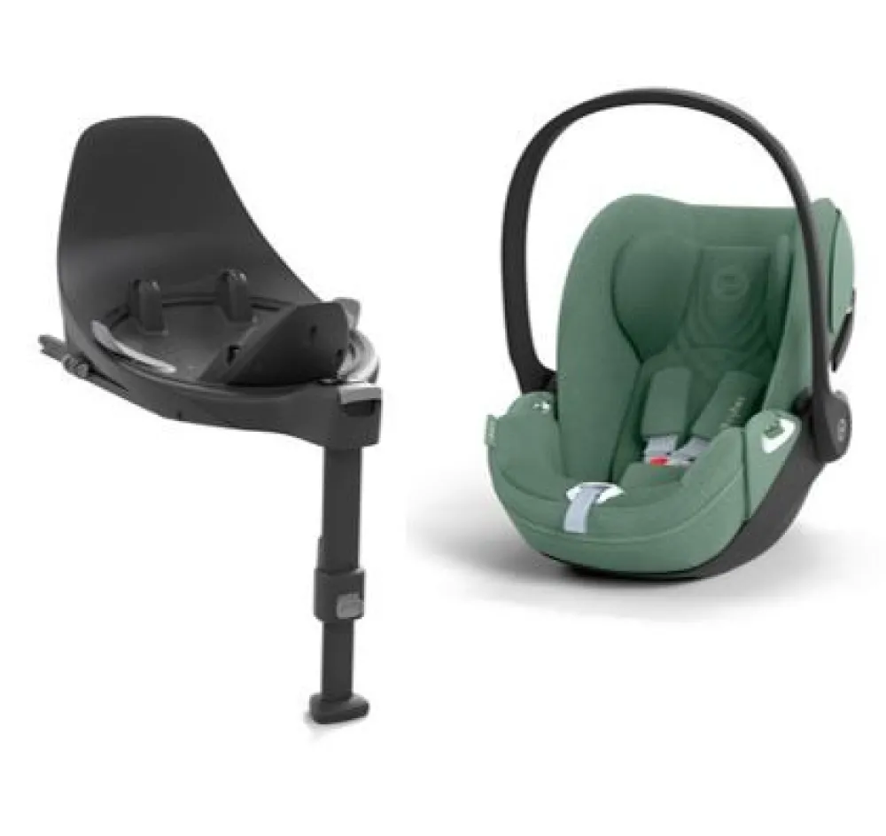 Cybex Cloud T i-Size PLUS inkl. base - leaf green- Autostole 40-87 Cm (0-15 Mdr.)