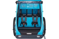 Thule Coaster XT - blue- Søskende/Tvillingevogne|Cykelvogne