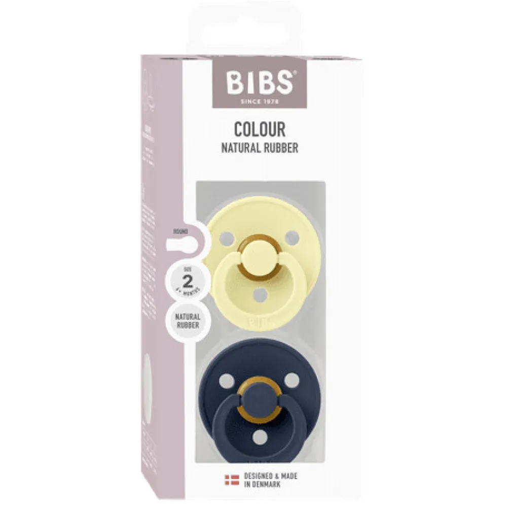 BIBS Colour 2 Pk Latex Str 2 Luna/Deep space- Sutter