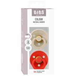 BIBS Colour 2 pk Latex str. 2 Vanilla/Candy Apple- Sutter
