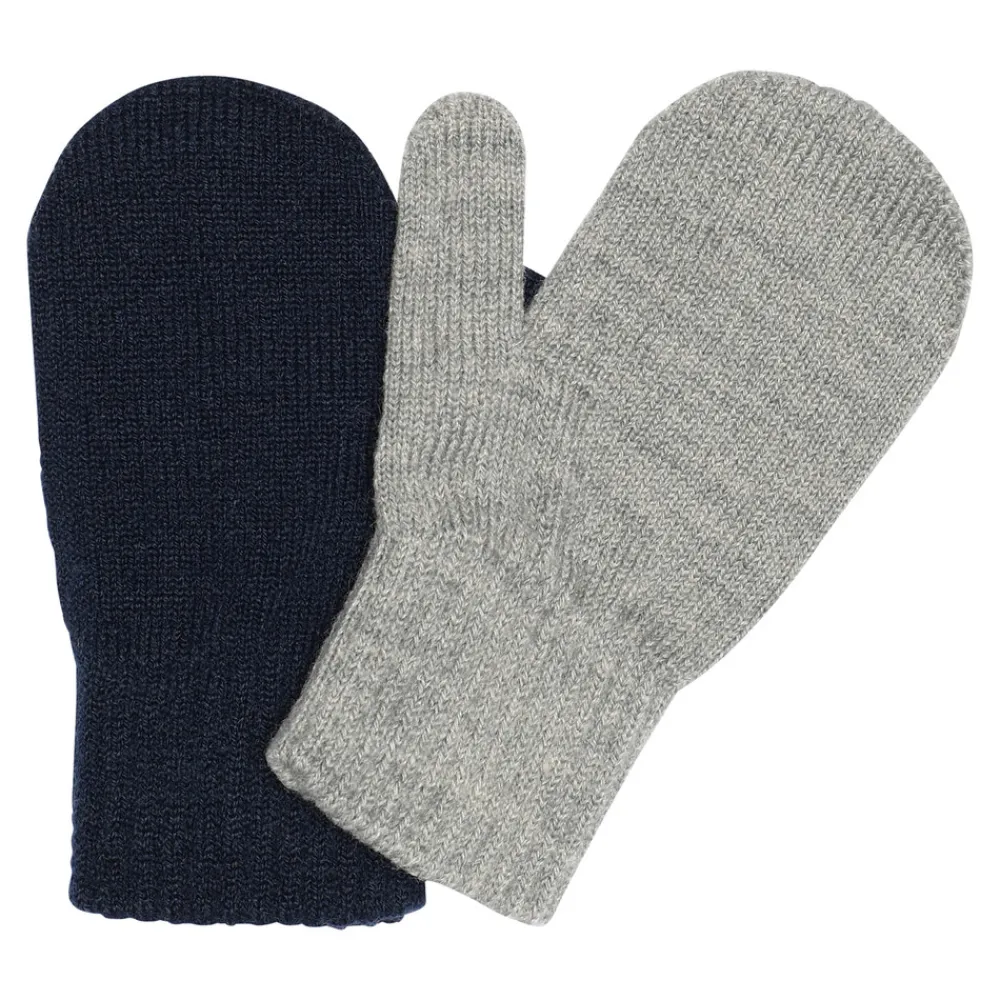 Melton Comfy luffer 2-pak - Mix Light Grey Mel Blue- Luffer & Vanter