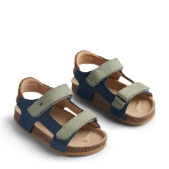 Wheat Corey kork sandal - blue- Sandaler Med Åben Tå