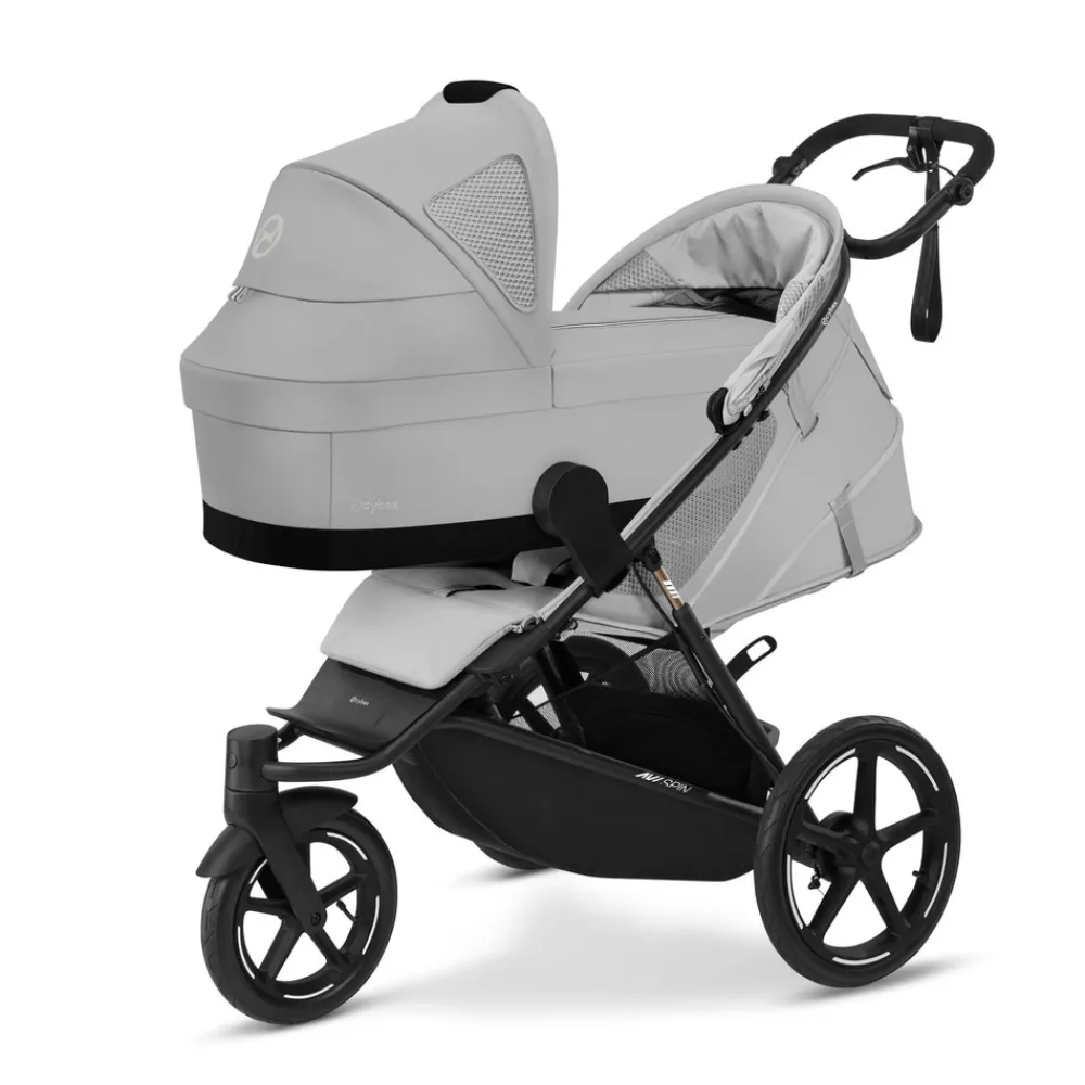 Cybex Cot S Avi Spin - Fog Grey- Liggedele Til Kombivogne