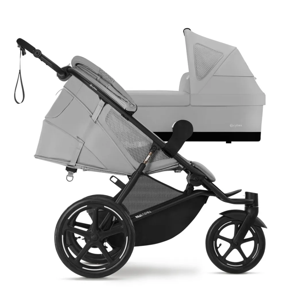 Cybex Cot S Avi Spin - Fog Grey- Liggedele Til Kombivogne
