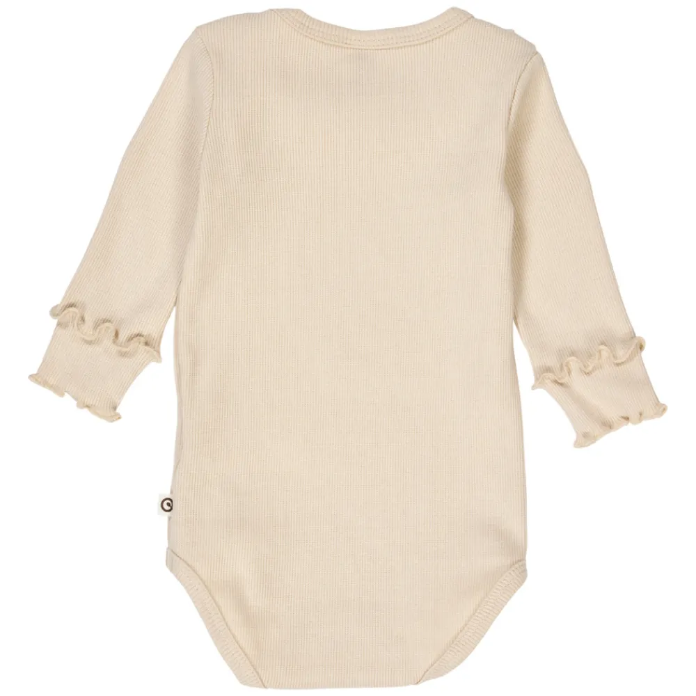 Müsli Cozy Me Rib Body - Oak- Bodystocking Langærmet