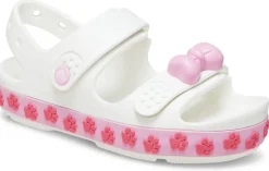 CROCS Crocband Cruiser Pet Sandal T - WHITE/PINK- Sandaler Med Åben Tå