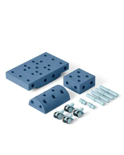 MODU Curiosity Set Deep Blue / Sky Blue- Store Byggesæt|Tumlemøbler