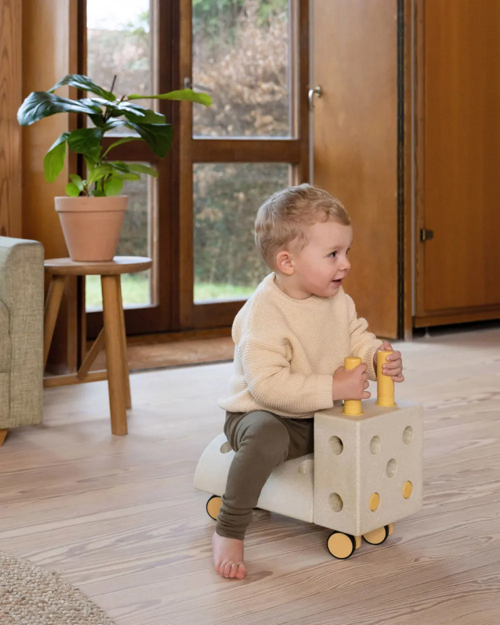 MODU Curiosity Set Sand Grey / Honey Yellow- Store Byggesæt|Tumlemøbler