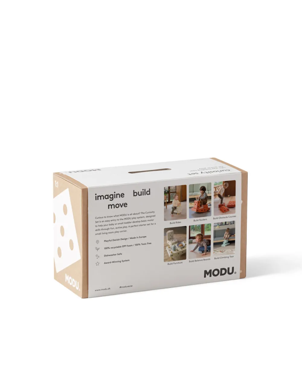 MODU Curiosity Set Sand Grey / Honey Yellow- Store Byggesæt|Tumlemøbler