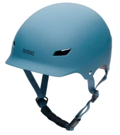 Trybike Cykelhjelm med retrolook - vintageblå S/M- Cykelhjelme & Tilbehør|Cykelstole & Hjelme