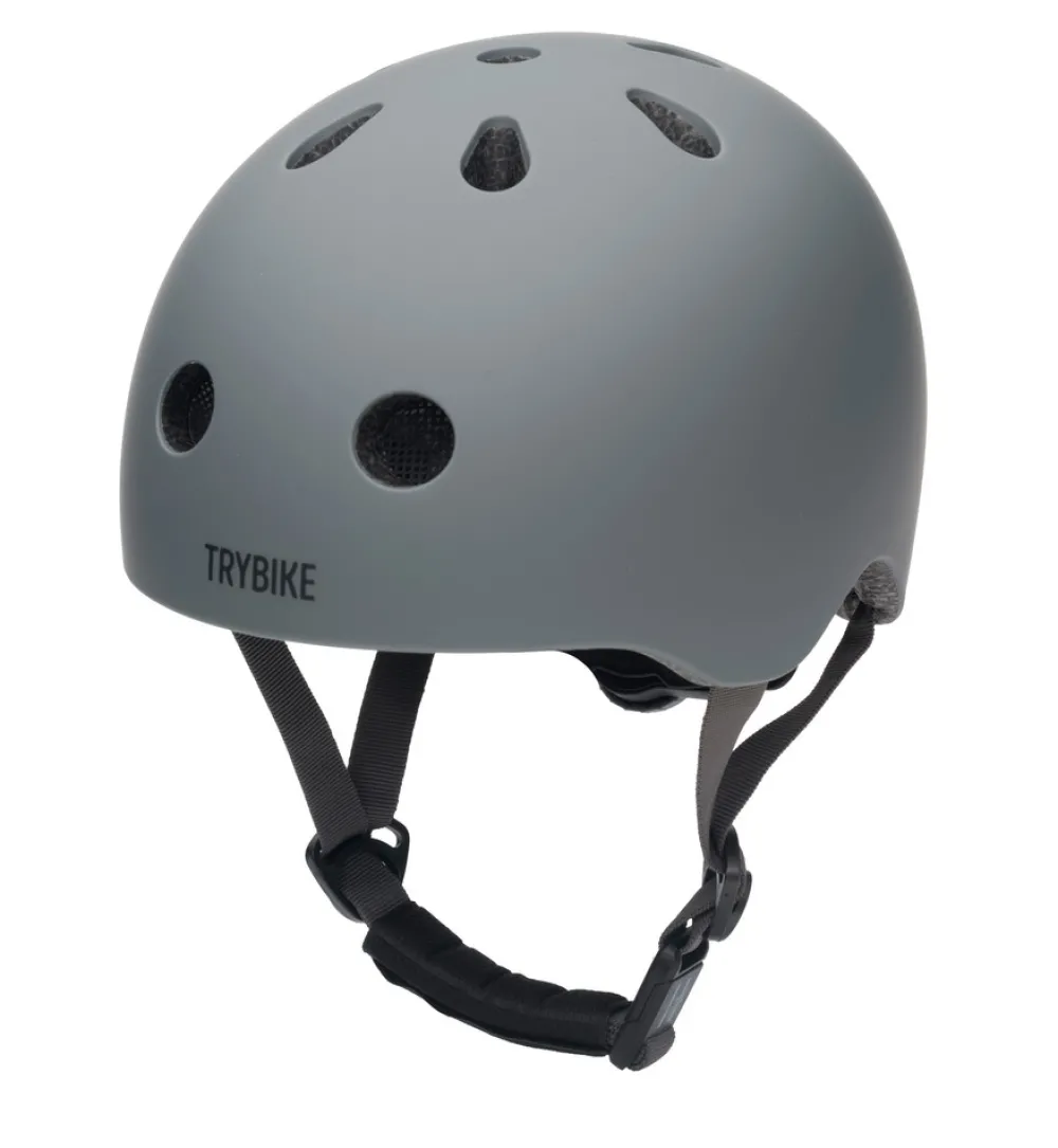 Trybike Cykelhjelm med retrolook – antracitgrå XS- Cykelhjelme & Tilbehør|Cykelstole & Hjelme