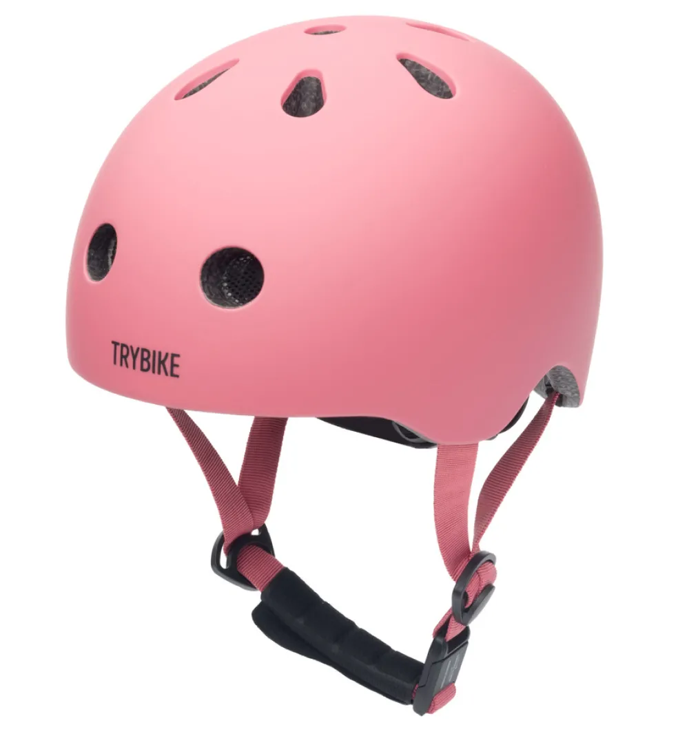 Trybike Cykelhjelm med retrolook – vintagerosa XS- Cykelhjelme & Tilbehør|Cykelstole & Hjelme