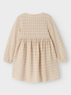 Lil' Atelier Dagmar ls løs kjole - PEACH WHIP- Kjoler