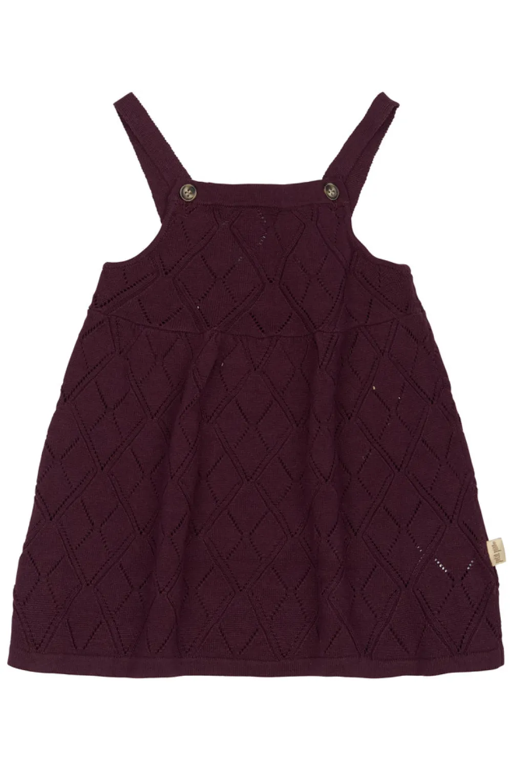 PETIT PIAO Dalia Strik Kjole - Dark Grape- Kjoler