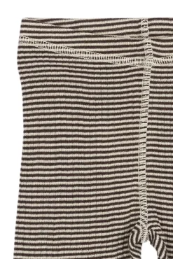 PETIT PIAO Dante Uld Leggings - Coffee Bean/Dark Off White- Uldunderdele|Leggings