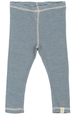 PETIT PIAO Dante Uld Leggings - Ensign Blue/Dark Off White- Uldunderdele|Leggings