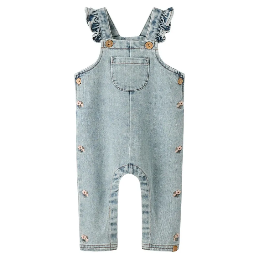 Lil' Atelier Darlee Denim Overall - Medium Blue Denim- Smækbukser & Buksedragter