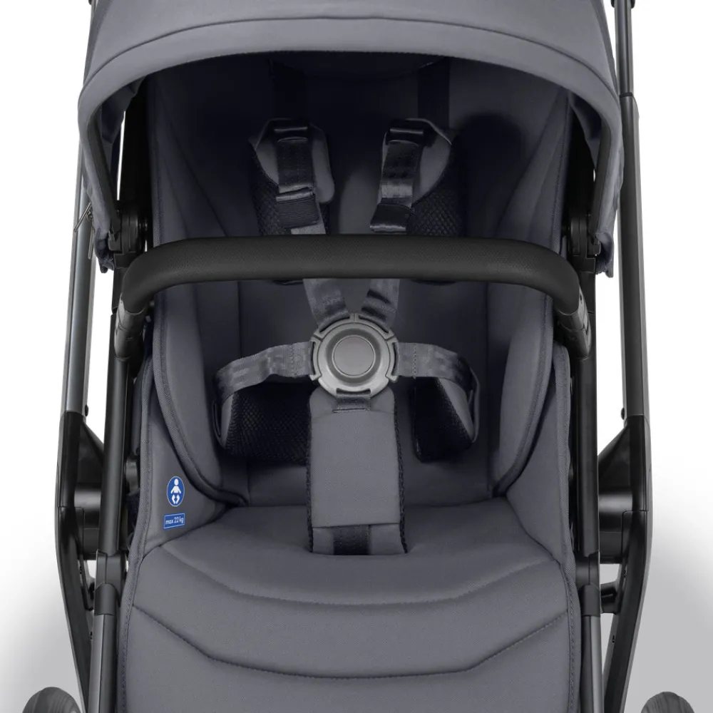 JOOLZ Day5 Komplet - Stone grey- Kombivogne Med Ergonomiske Sæder