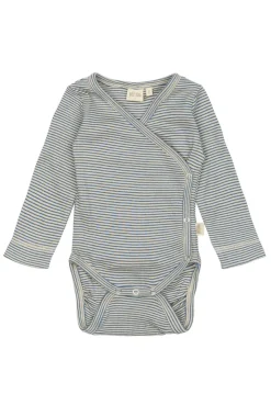 PETIT PIAO Dian Body Langærmet - True Navy/Dark Off White- Bodystocking Langærmet