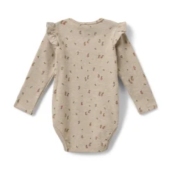 Sofie Schnoor Kids Dicte Body - Beige Melange- Bodystocking Langærmet