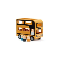 Kids Concept Dobbeltdækkerbus i træ- Legetøjsbiler