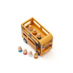 Kids Concept Dobbeltdækkerbus i træ- Legetøjsbiler