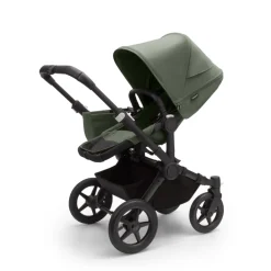 Bugaboo Donkey 5 mono complete - forest green/black stel- Søskende/Tvillingevogne|Kombivogne Med Ergonomiske Sæder